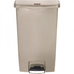 Rubbermaid Tretabfalleimer Slim Jim 1883456 Kunststoff 30l beige,