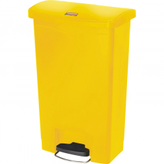 Rubbermaid Tretabfalleimer Slim Jim 1883575 Kunststoff 50l gelb,