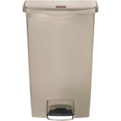 Rubbermaid Tretabfalleimer Slim Jim 1883460 Kunststoff 68l beige,
