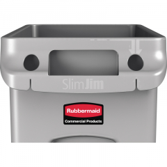 Rubbermaid Abfallbehälter Slim Jim 1971258 60l grau,