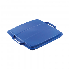 DURABLE Abfalleimer DURABIN FLIP VEH2012031 52x61x49cm grau/blau,