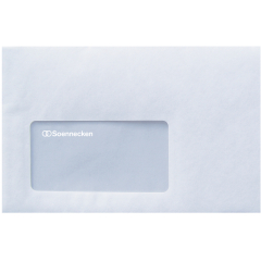 Soennecken Briefhülle 2913 C6 75g mF sk hf weiß 1.000 St./Pack.,