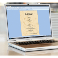 SIGEL Marmorpapier DP372 DIN A4 90g beige 100 Bl./Pack.,