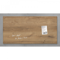 SIGEL Magnetboard Artverum GL258 910x460x15mm Glas Natural-Wood,