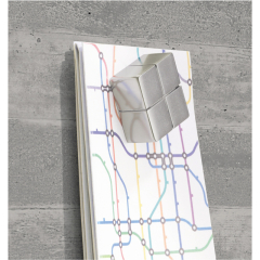 SIGEL Magnetboard Artverum GL168 480x480x15mm Glas Sichtbeton,