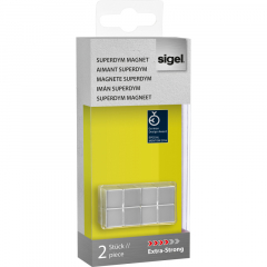 SIGEL Magnet SuperDym C10 GL704 Cube 20x10x20mm silber 2 St./Pack.,