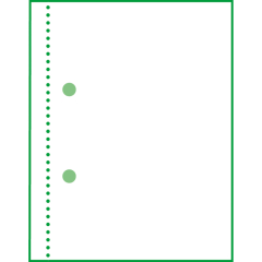 SIGEL Kurzmitteilung SD008 1/3 DIN A4 quer 2x40Blatt,