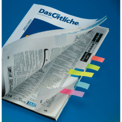 SIGEL Haftmarker Recycle HN604 20x50mm farbig sortiert 4 St./Pack.,