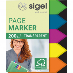 SIGEL Haftmarker HN613 45x60mm Pfeil farbig sortiert 5 St./Pack.,