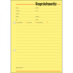 SIGEL Gesprächsnotiz GE513 DIN A5 50Blatt gelb,