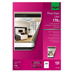 SIGEL Fotopapier LP342 DIN A4 170g weiß 200 Bl./Pack.,