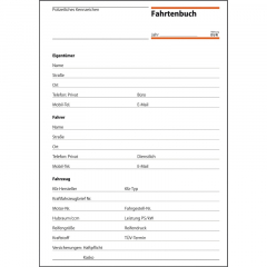 SIGEL Fahrtenbuch PKW FA513 DIN A5 32Blatt,