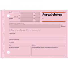 SIGEL Ausgabebeleg AG615 DIN A6 quer 50Blatt,