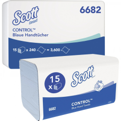 Scott Papierhandtuch 6682 Interfold 1lg. blau 15x240Bl./Pack.,