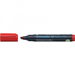 Schneider Permanentmarker Maxx 250 125002 2-7mm Keilspitze rot,