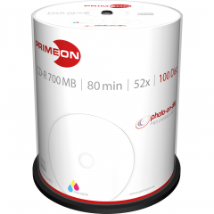 PRIMEON CD-R 2761106 52x 700MB 80Min. Spindel 100 St./Pack.,