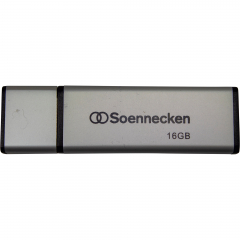 Soennecken USB-Stick 71613 2.0 16GB schwarz/silber,