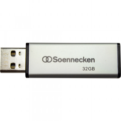 Soennecken USB-Stick 71614 2.0 32GB schwarz/silber,