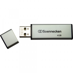 Soennecken USB-Stick 71616 2.0 4GB schwarz/silber,