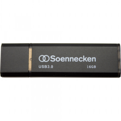 Soennecken USB-Stick 71617 3.0 16GB schwarz/silber,