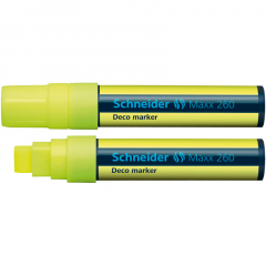 Schneider Kreidemarker Maxx 260 126005 Keilspitze 5+15mm gelb,