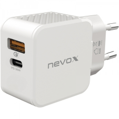 nevox Ladegerät USB-C QC HC-2009 weiß,