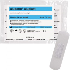 aluderm Pflaster aluplast Strips 1009155 1,9x7,2cm 10 St./Pack.,