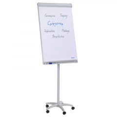 Franken Flipchart Mobil FC41 67x95cm Sternfuß hellgrau,