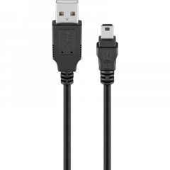 Goobay Ladekabel 46712 Mini-USB 1m schwarz,
