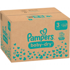 Pampers Windel Baby Dry 40785003 Gr.3 Midi 222St.,