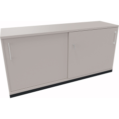 Schiebetürenschrank 2OH B1600xT442xH781mm si/Lichtgrau,