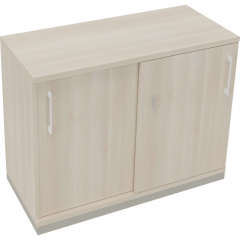 Schiebetürenschrank 2OH B1000xT442xH781mm si/Akazie hell,