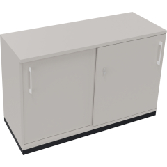 Schiebetürenschrank 2OH B1200xT442xH781mm an/Lichtgrau,