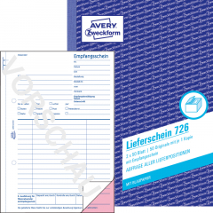 Avery Zweckform Lieferschein 726 DIN A5 2x50Blatt,