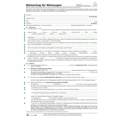 RNK Mietvertrag 525 Wohnung DIN A4 6Blatt,