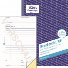 Avery Zweckform Regibericht 1306 DIN A5 2x50Blatt,