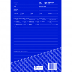 Avery Zweckform Bautagesbericht 1777 DIN A4 3x40Blatt,