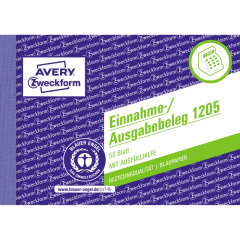 Avery Zweckform Ausgabebeleg 1205 DIN A6 quer 50Blatt weiß,