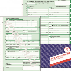 Avery Zweckform Mahnbescheid 2887 DIN A4 1x2Blatt,