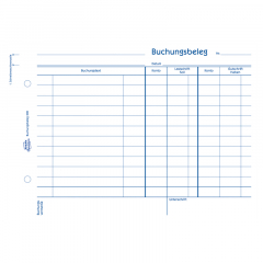 Avery Zweckform Buchungsbeleg 308 DIN A5 quer 50Blatt,