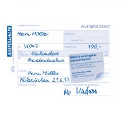 Avery Zweckform Ausgabebeleg 303 DIN A6 quer 50Blatt gelb,