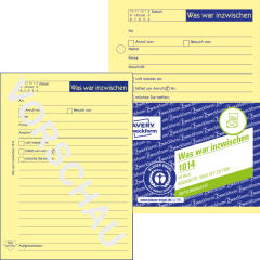 Avery Zweckform Notizblock 1014 DIN A6 Abheftlochung 50Bl. orange,