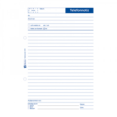 Avery Zweckform Gesprächsnotiz 1019 DIN A5 50Blatt weiß,