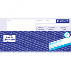 Avery Zweckform Kurzbrief 1020 1/3 DIN A4 100Blatt,