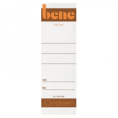 Bene Ordnerrückenschild 291460 breit/kurz Papier ws 10 St./Pack.,