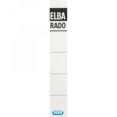 ELBA Einsteckrückenschild 100420961 extra kurz/schmal weiß 10 St./Pack.,