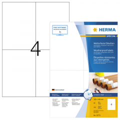 HERMA Etikett 10773 105x144mm weiß 320 St./Pack.,