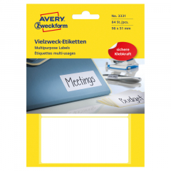 Avery Zweckform Vielzwecketikett 3331 98x51mm weiß 84 St./Pack.,