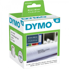 DYMO Adressetikett S0722400 89x36mm ws 2x260 St./Pack.,