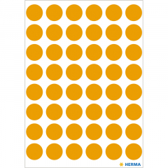 HERMA Markierungspunkt 1864 13mm leuchtorange 240 St./Pack.,